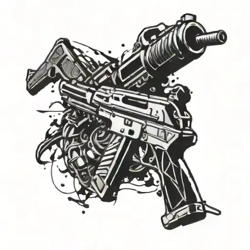 Combine elements of Counter-Strike with music to create a dynamic and unique tattoo design tattoo design idea