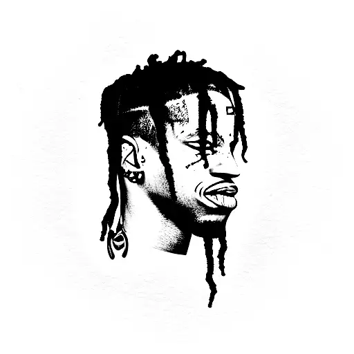 Travis scott tattoo design idea
