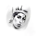 amy winehouse tattoo design idea