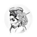 amy winehouse tattoo design idea