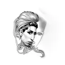 amy winehouse tattoo design idea