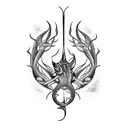 fish hook tattoo design idea