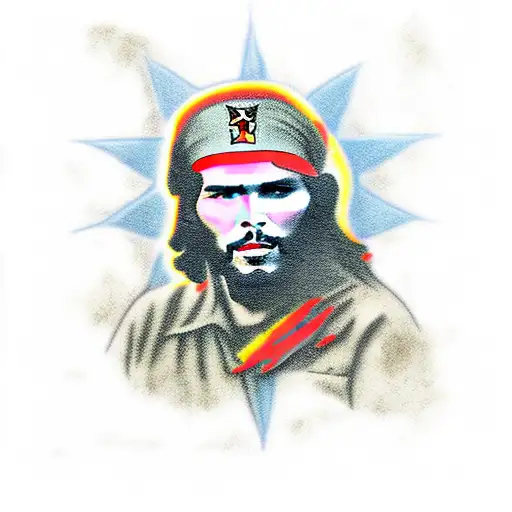 Che guevara wiht lord shiva tattoo design idea