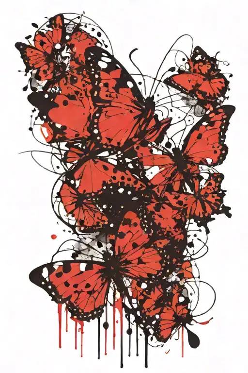 butterflies and ripples they cause tattoo design idea