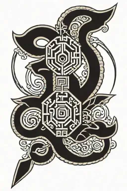 Hmong symbols tattoo design idea