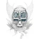 Angel omerta tattoo design idea