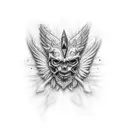 Angel omerta tattoo design idea