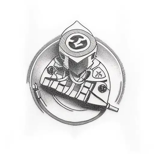 gamer tattoo with WASD caps like a keyboardin the center tattoo design idea