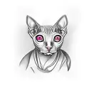 sphynx cat  tattoo design idea