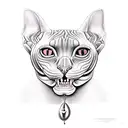 sphynx cat  tattoo design idea