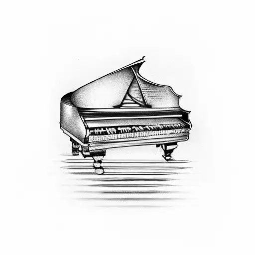 piano keys, sleeve, grand piano, beethoven tattoo design idea