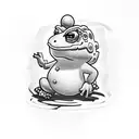 toad from Mario tattoo design idea