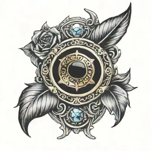 narsil and ring design tattoo design idea