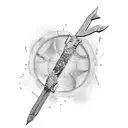 concha com arco e flecha  tattoo design idea
