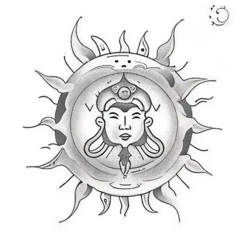 I want a tattoo wich relate to sun sing libra, and also want some air elements in that for male. tattoo design idea