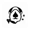 poker actor tattoo design idea