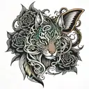 Nevein Serena Anthony internally bound tattoo design idea