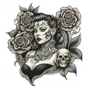 Nevein Serena Anthony internally bound tattoo design idea