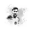 Messi and Maradona tattoo design idea