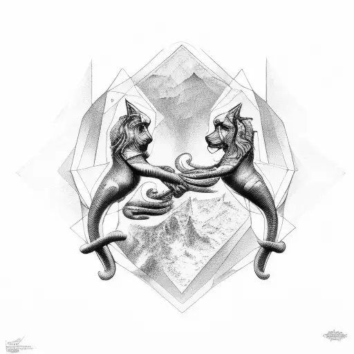 gemini tattoo design idea