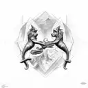 gemini tattoo design idea