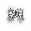 gemini tattoo design idea