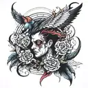 schizophrenia tattoo design idea