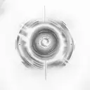 Self-made black hole tattoo design idea