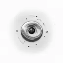 Self-made black hole tattoo design idea