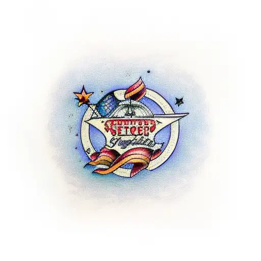 serendipity word tattoo design idea