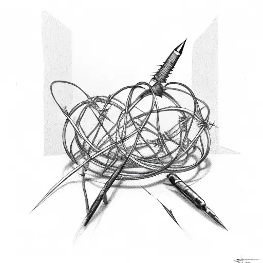 Barbed Wire tattoo design idea