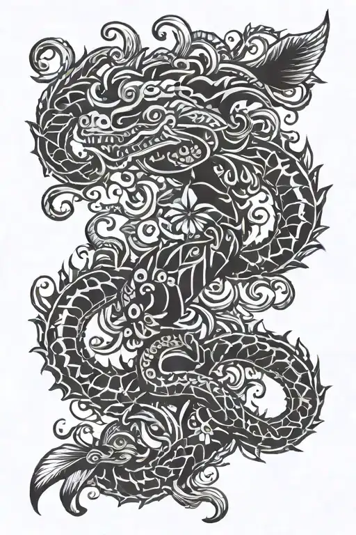 Cajun tattoo design idea