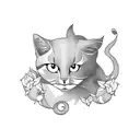 mew tattoo design idea