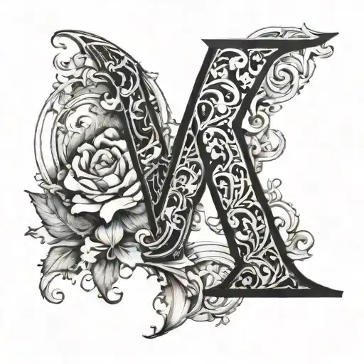 the letter LLL tattoo design idea