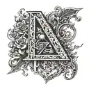 the letter LLL tattoo design idea