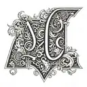 the letter LLL tattoo design idea