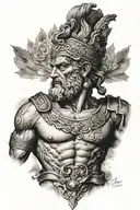 Greek god Itus tattoo design idea