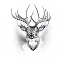 Elk Bugling tattoo design idea