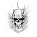 Ghost rider tattoo design idea