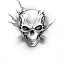 Ghost rider tattoo design idea