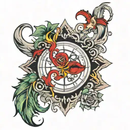 seven deadly sins and 7 heavenly virtues tattoo design idea