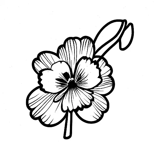 Snowdrop and Carnation Flower Fine Line Tattoo tattoo design idea