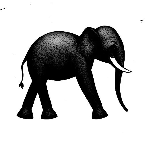 Elephant tattoo design idea