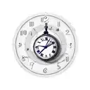 aviation themed with clock bio mechanical tattoo design idea