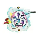 name with marriage date tattoo design idea