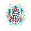 name with marriage date tattoo design idea