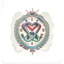 name with marriage date tattoo design idea