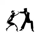 Argentine tango tattoo design idea