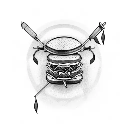 donner kebab toon tattoo design idea