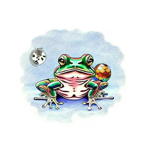 Frog from Chrono Trigger tattoo design idea